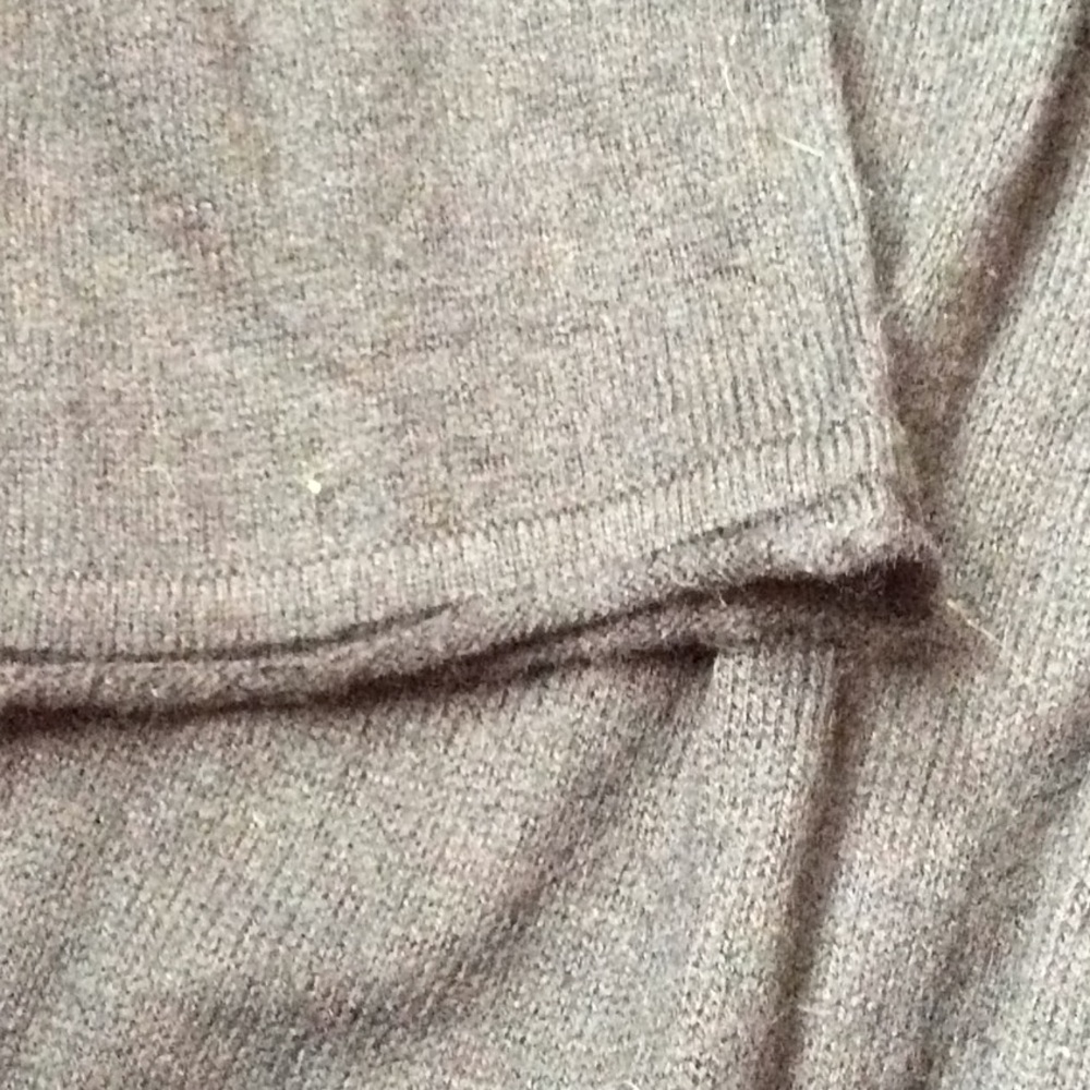 Black sweater dress, deep v front - Picture 7 of 7